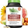 Zenwise vitamina C liposomal 1500 mg frasco frontal 180 cápsulas