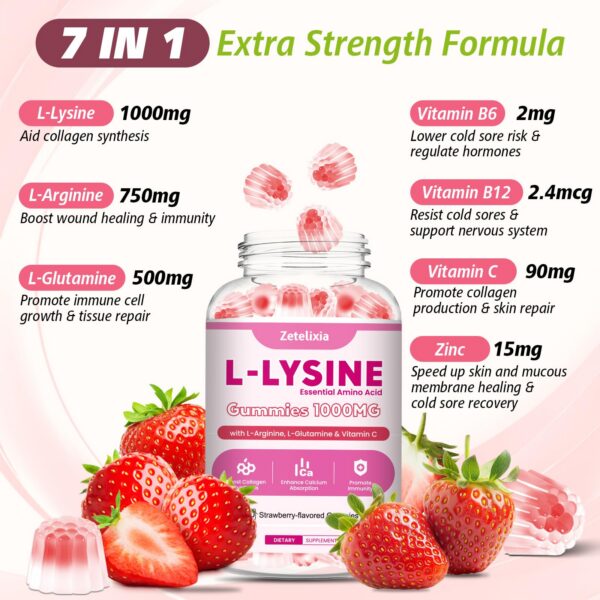 Version 1.0.0 Detalle de la etiqueta L-Lysine gomitas