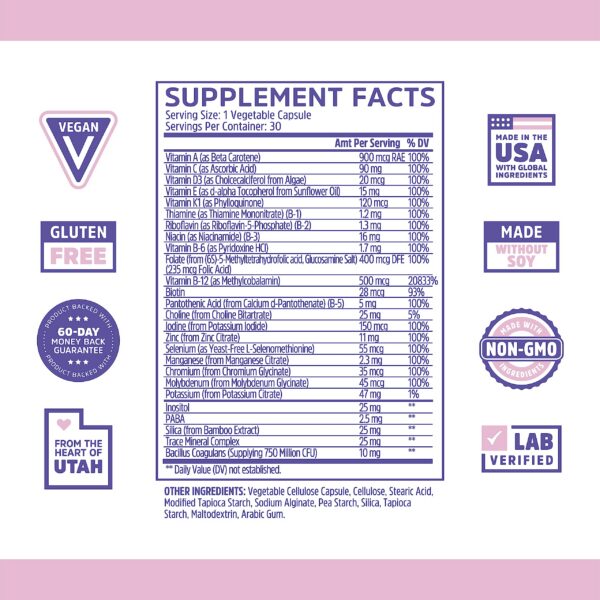 Etiqueta frontal del Daily Boost