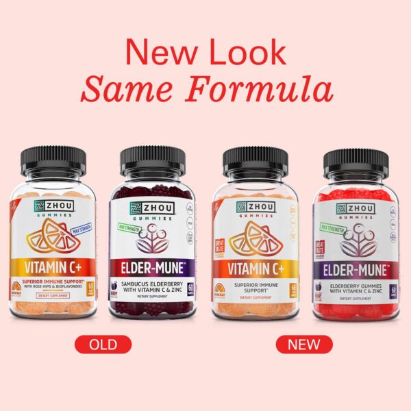 Frasco de gominolas Elder-Mune para adultos y niños