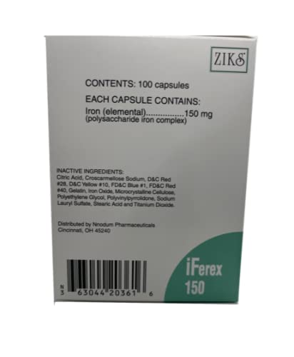Cápsulas iFerex 150 Polisacáridos detalle