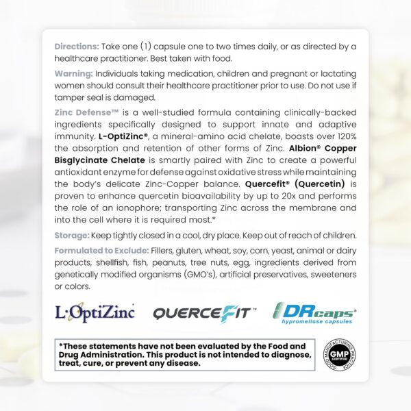 Version 1.0.0 Zinc Defense caja detalle