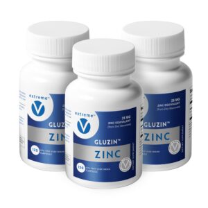 Etiqueta frontal de Zinc MG25 Zinc gluconato