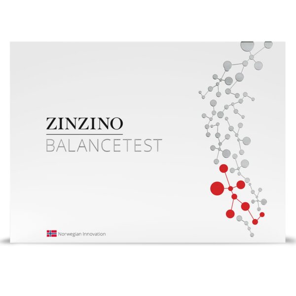 Frente del Zinzino BalanceTest kit de prueba de sangre seca