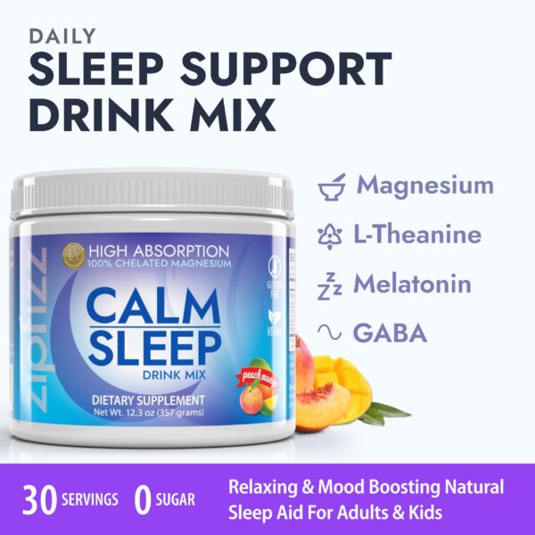 Version 1.0.0 Tarro de Zipfizz polvo calmante y para dormir 12.3 oz