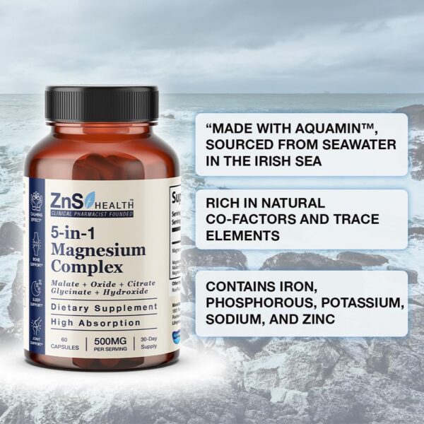 Frasco con magnesio e inositol