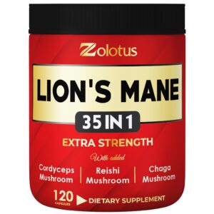 Suplemento Zolotus cápsulas melena de león caja frontal