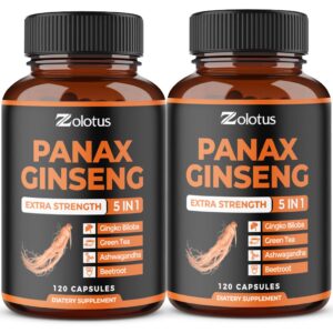 Zolotus suplemento 120 cápsulas ginseng y ginkgo biloba