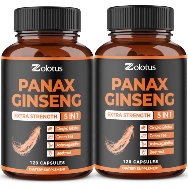 Zolotus suplemento 120 cápsulas ginseng y ginkgo biloba