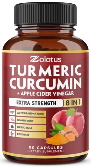 Zolotus suplemento cúrcuma curcumina y vinagre de manzana