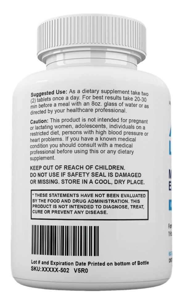 Etiqueta de Alpha Labs detalle