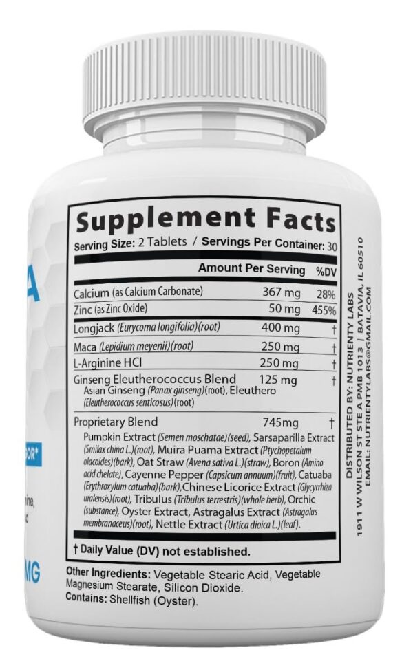 Zonata Alpha Labs frasco 60 tabletas