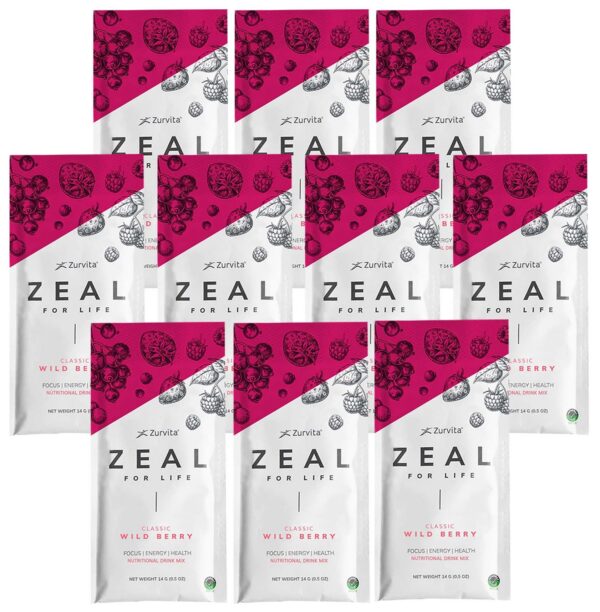 Version 1.0.0 Frente de Zurvita Zeal for Life Wellness Drink Mix Wild Berry