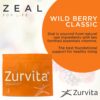 Version 1.0.0 Interior del envase Zeal Wellness Mix Wild Berry