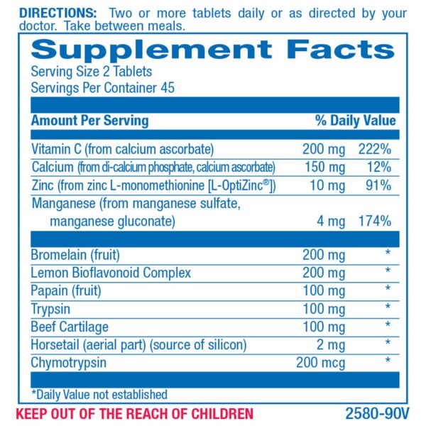 Etiqueta Zymain Cartilago ligamentos tendones