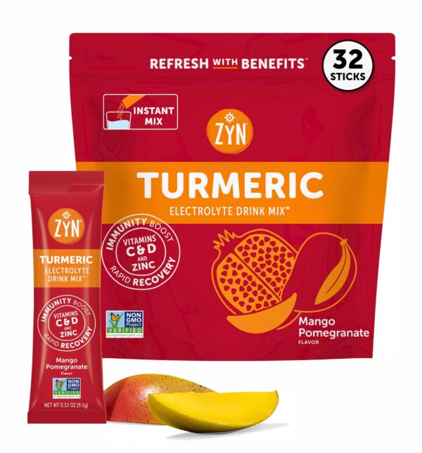 Empaque ZYN electrolitos sabor mango granada