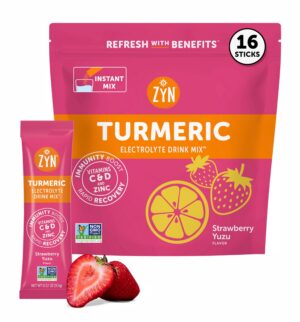 ZYN Sobres de electrolitos Fresa-Yuzu etiqueta frontal