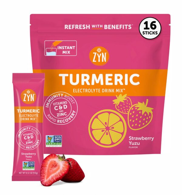 ZYN Sobres de electrolitos Fresa-Yuzu etiqueta frontal