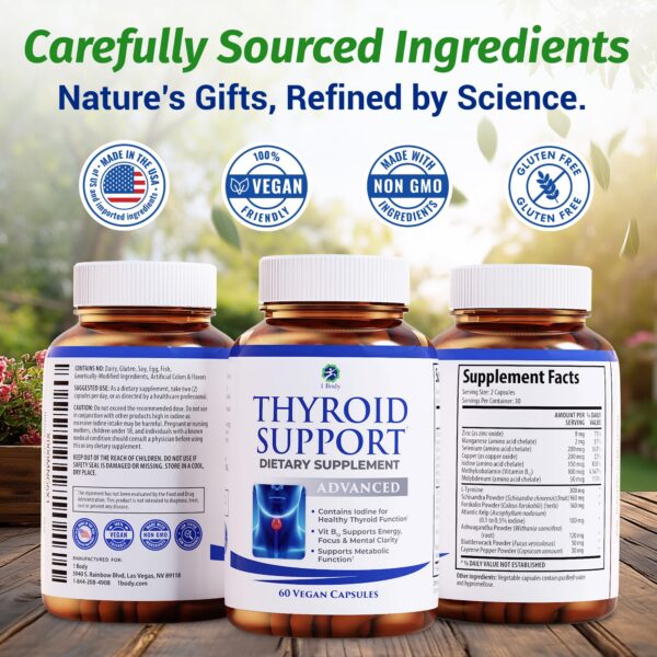 Frasco y cápsulas en presencia