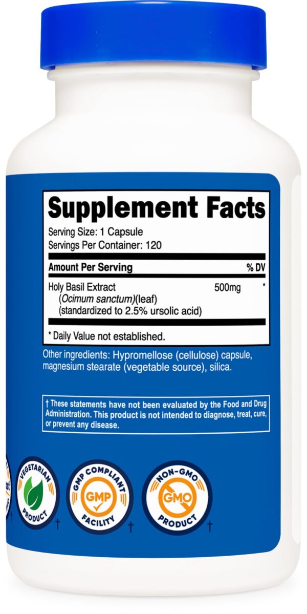 Version 1.0.0 120 cápsulas albahaca sagrada Nutricost