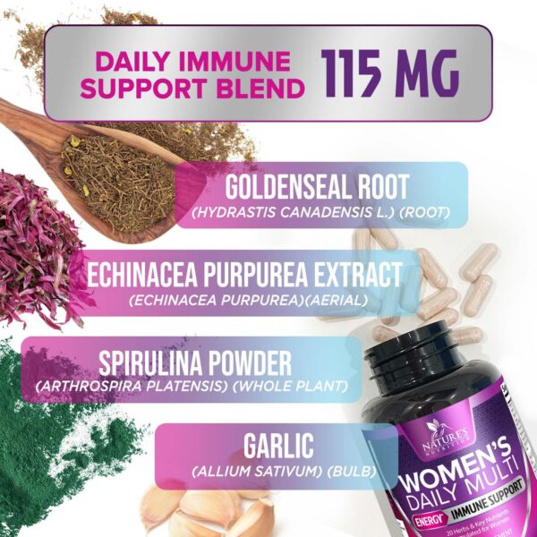 120 cápsulas de multivitamínico para mujeres