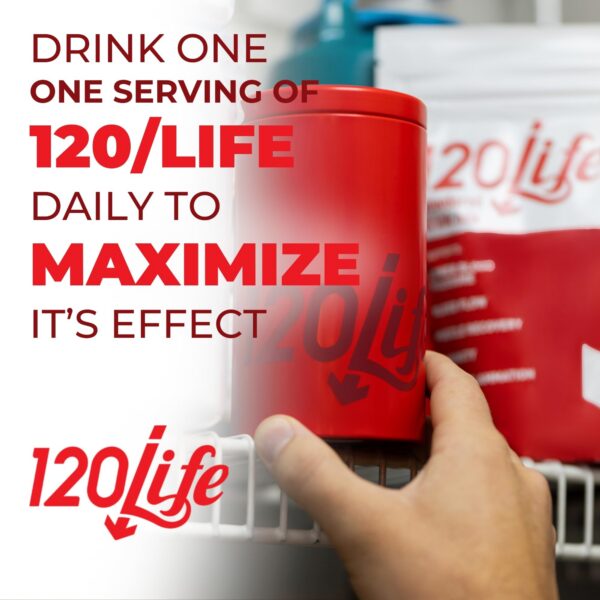 120Life mezcla polvo saludable apoyo energía presión arterial