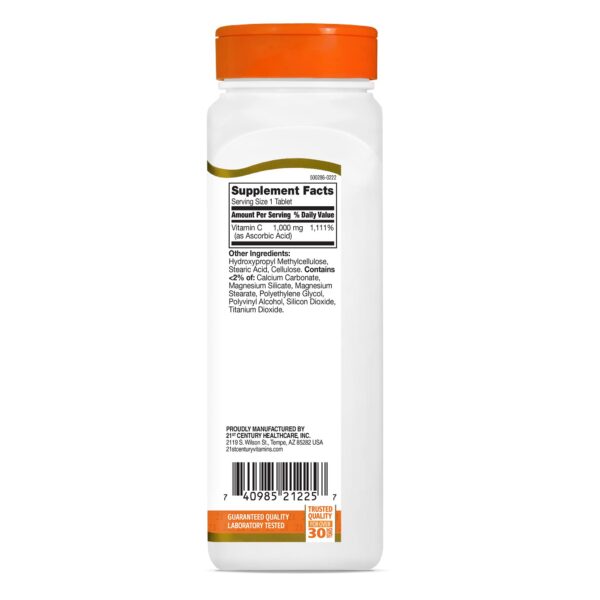 Detalle de empaque 21st Century C 1000 mg