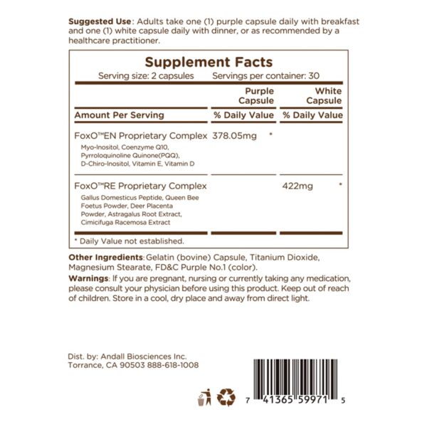 Detalle de cierre del envase 23WELL Ovary Care