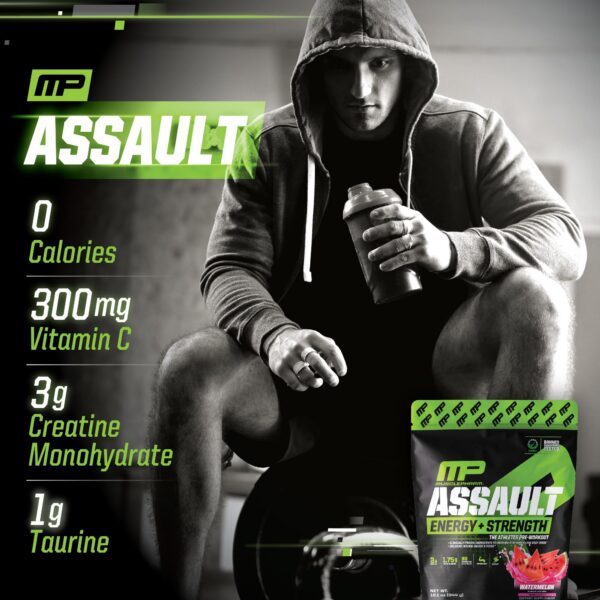 30 porciones de polvo preentrenamiento MusclePharm con sabor sandía