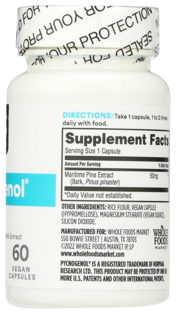 365 Pycnogenol cápsulas veganas en frasco