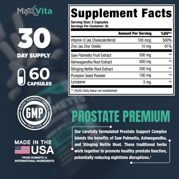 60 cápsulas MaxVita para salud prostática masculina