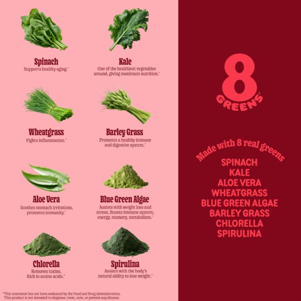 8Greens gomitas supergreens orgánicas para niños y adultos