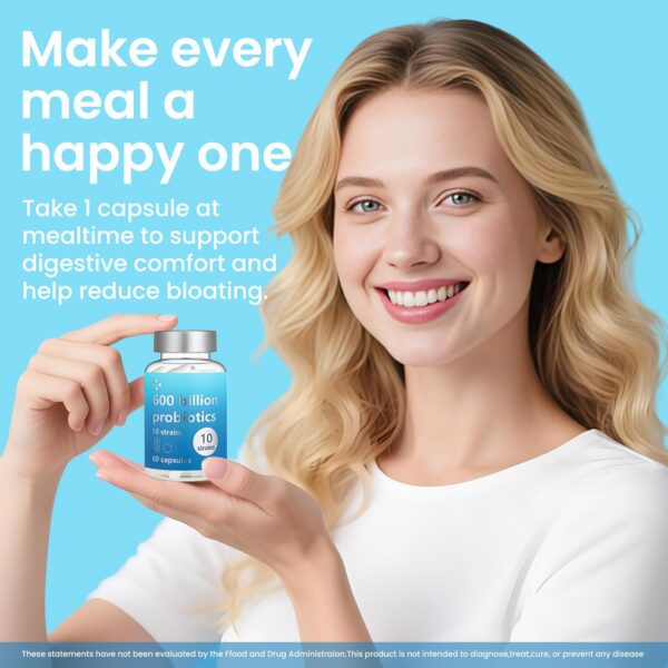 Version 1.0.0 Caja con información de LOUDSAY Probiotics