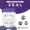 Polvo nutricional Zurvita Zeal sabor uva para energía estable