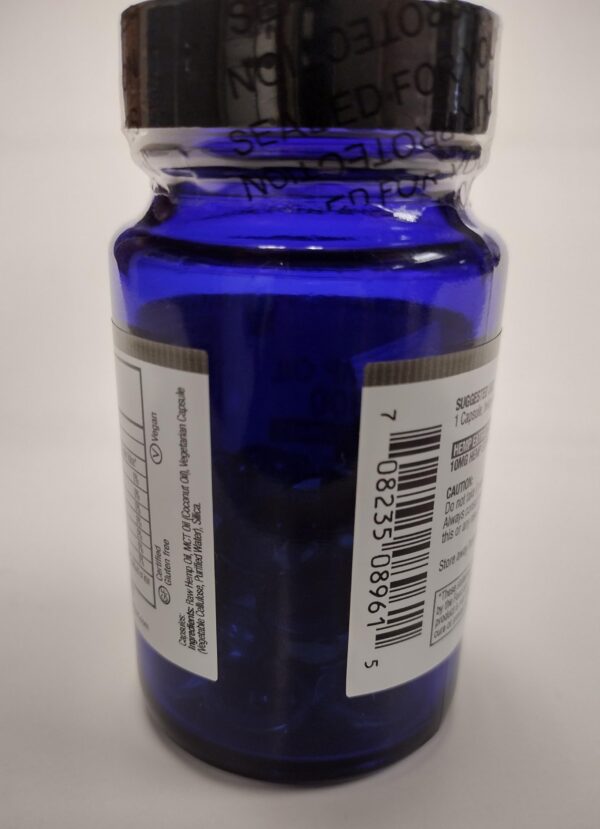 Version 1.0.0 Frasco de cáñamo con etiqueta