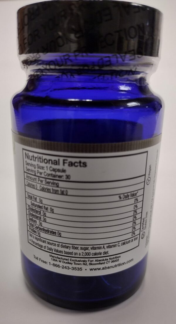 Version 1.0.0 Frasco de cápsulas con etiqueta