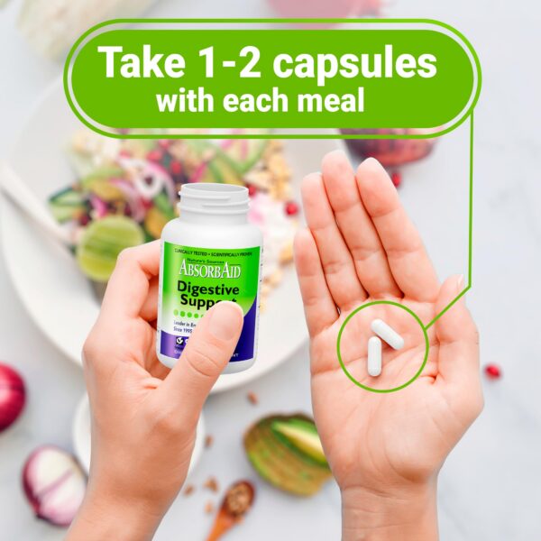 AbsorbAid empaque y cápsulas