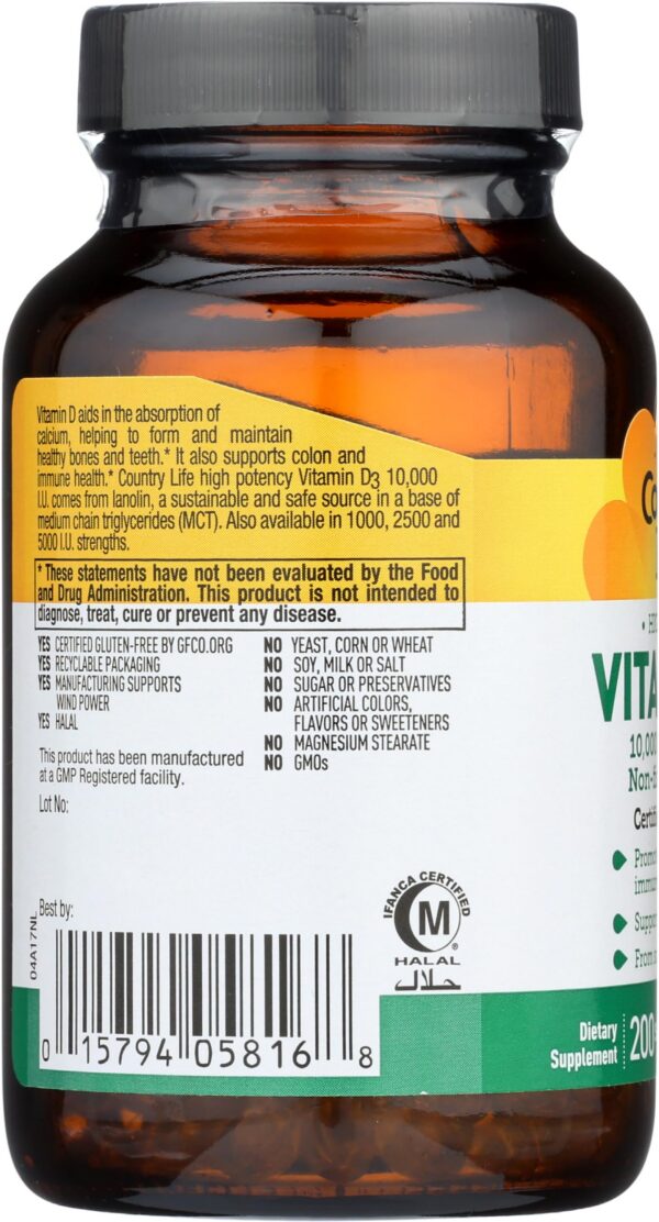 Capacidad de absorción de calcio con Country Life D3