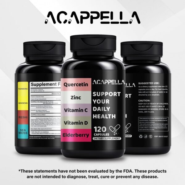 Caja y frasco de ACAPPELLA en superficie