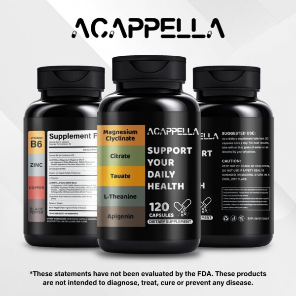 Cápsulas ACAPPELLA Magnesium Complex detalle