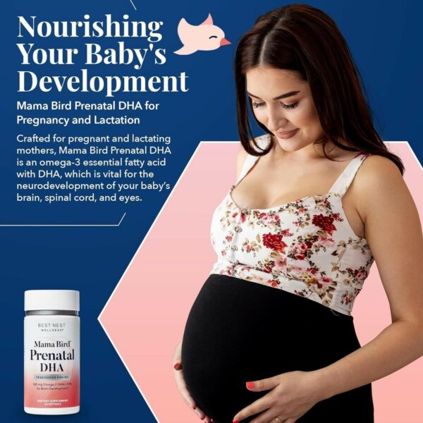 Aceite de pescado del suplemento prenatal Best Nest Wellness