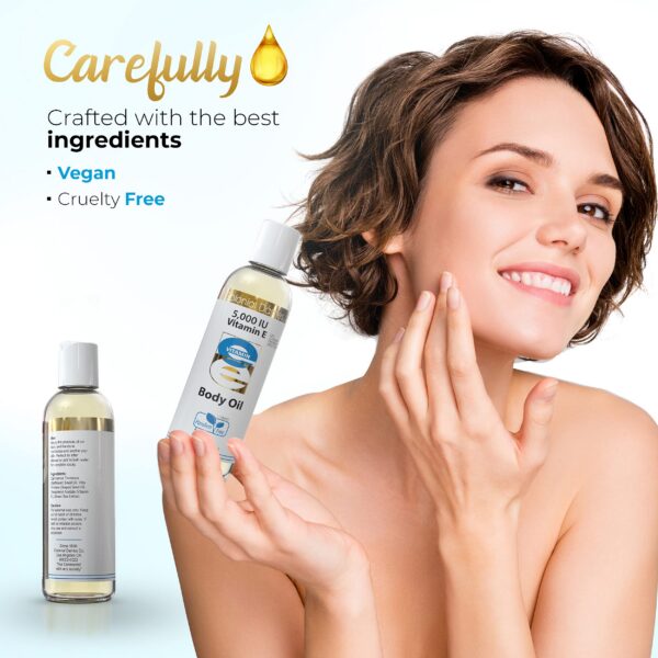 Version 1.0.0 Aceite vegano vitamina E para piel hidratada y saludable