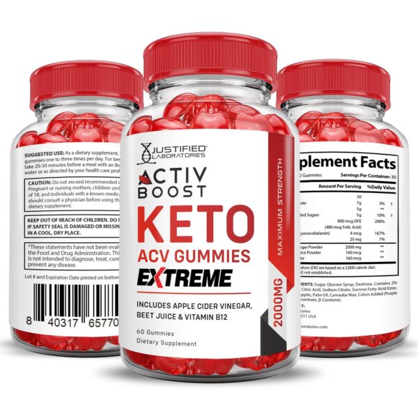 Activboost keto gomitas para dieta keto delicioso sabor