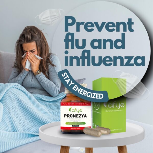 Cápsulas afye PRONEZYA mezcla natural para sistema inmunológico