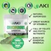 Envase AKI ORGANIC visto de lado