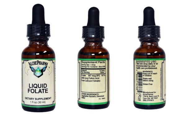 AlchePharma folato líquido presentación envase