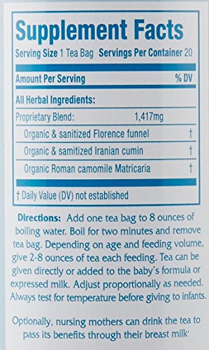 Secrets of Tea Baby té para dormir bebé sin cólicos 4 paquetes