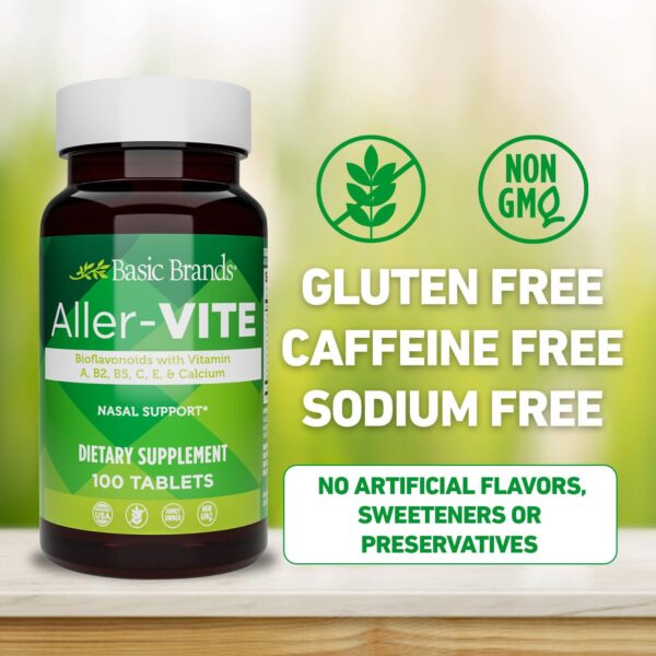 Frasco de 100 tabletas Aller-Vite Nasal Support