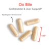 Etiqueta de ingredients en Ox Bile
