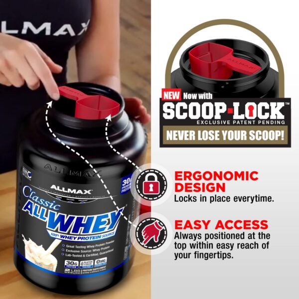 Frasco de 5 lb con etiqueta nutricional